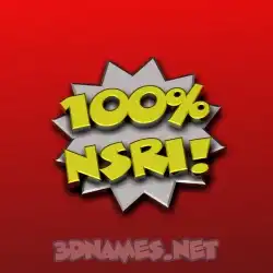 nsri in 100 Percent style - 3D name wallpaper