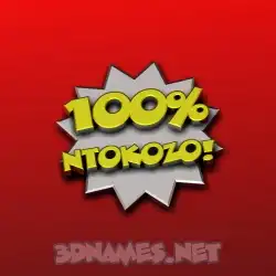 ntokozo in 100 Percent style - 3D name wallpaper