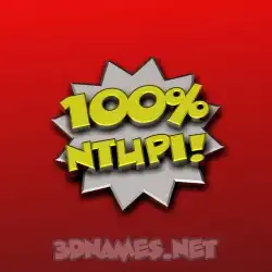 ntupi in 100 Percent style - 3D name wallpaper