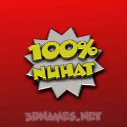 nuhat in 100 Percent style - 3D name wallpaper