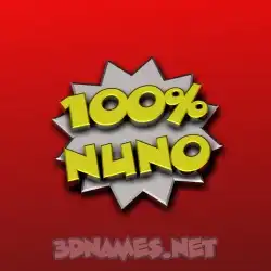 nuno in 100 Percent style - 3D name wallpaper