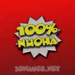 nuoha in 100 Percent style - 3D name wallpaper