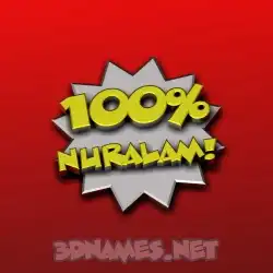 nuralam in 100 Percent style - 3D name wallpaper