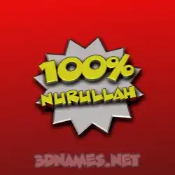 nurullah in 100 Percent style - 3D name wallpaper