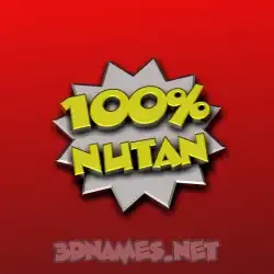 nutan in 100 Percent style - 3D name wallpaper