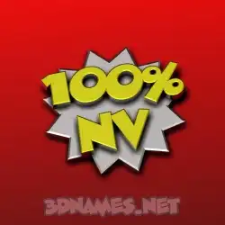 nv in 100 Percent style - 3D name wallpaper