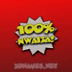 nwaiza in 100 Percent style - 3D name wallpaper