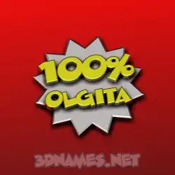 olgita in 100 Percent style - 3D name wallpaper