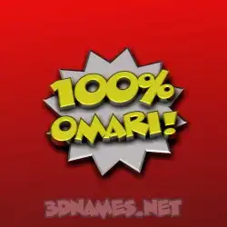 omari in 100 Percent style - 3D name wallpaper