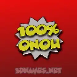 onou in 100 Percent style - 3D name wallpaper