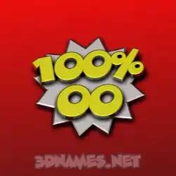 oo in 100 Percent style - 3D name wallpaper