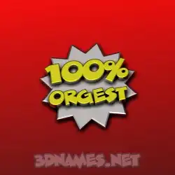 orgest in 100 Percent style - 3D name wallpaper