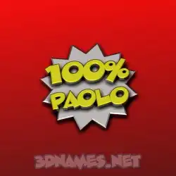 paolo in 100 Percent style - 3D name wallpaper