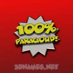 paragoud in 100 Percent style - 3D name wallpaper