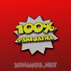 parijatha in 100 Percent style - 3D name wallpaper