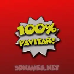 pavitar in 100 Percent style - 3D name wallpaper