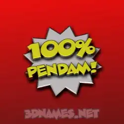 pendam in 100 Percent style - 3D name wallpaper