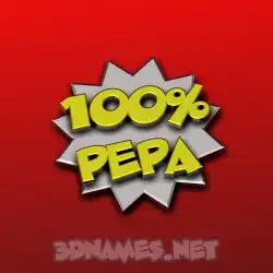 pepa in 100 Percent style - 3D name wallpaper