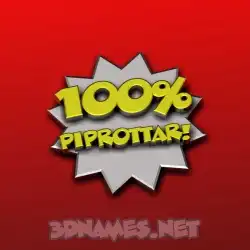 piprottar in 100 Percent style - 3D name wallpaper