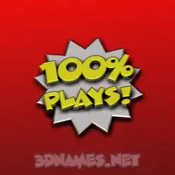 plays in 100 Percent style - 3D name wallpaper