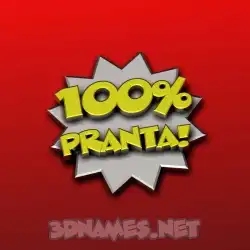 pranta in 100 Percent style - 3D name wallpaper