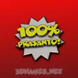 prasanto in 100 Percent style - 3D name wallpaper