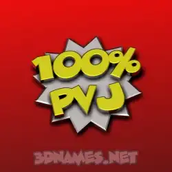 pvj in 100 Percent style - 3D name wallpaper