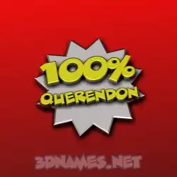 querendon in 100 Percent style - 3D name wallpaper