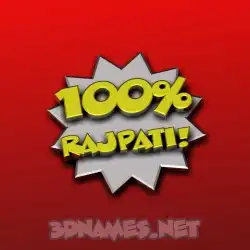 rajpati in 100 Percent style - 3D name wallpaper