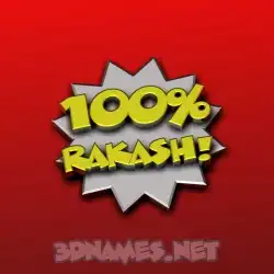 rakash in 100 Percent style - 3D name wallpaper