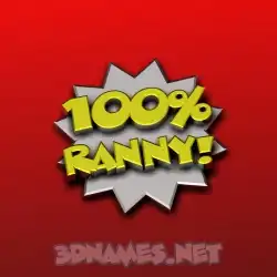 ranny in 100 Percent style - 3D name wallpaper