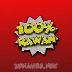 rawan in 100 Percent style - 3D name wallpaper