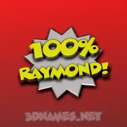 raymond in 100 Percent style - 3D name wallpaper