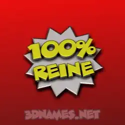 reine in 100 Percent style - 3D name wallpaper