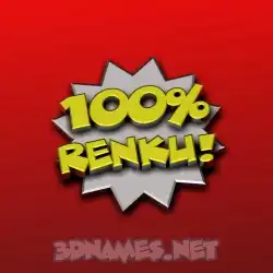 renku in 100 Percent style - 3D name wallpaper
