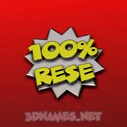 rese in 100 Percent style - 3D name wallpaper