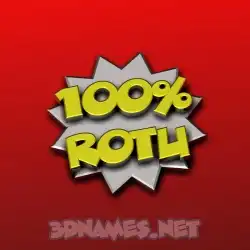 rotu in 100 Percent style - 3D name wallpaper