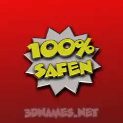safen in 100 Percent style - 3D name wallpaper