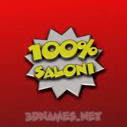 saloni in 100 Percent style - 3D name wallpaper