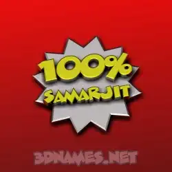 samarjit in 100 Percent style - 3D name wallpaper