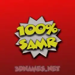samr in 100 Percent style - 3D name wallpaper
