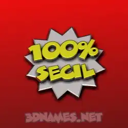 secil in 100 Percent style - 3D name wallpaper