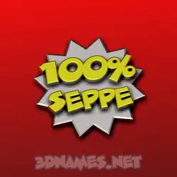 seppe in 100 Percent style - 3D name wallpaper