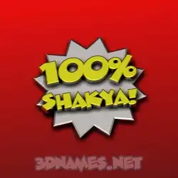 shakya in 100 Percent style - 3D name wallpaper