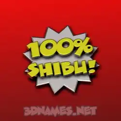 shibu in 100 Percent style - 3D name wallpaper