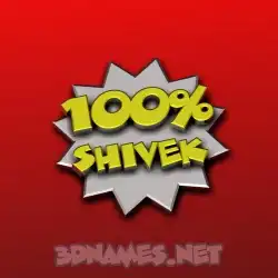shivek in 100 Percent style - 3D name wallpaper