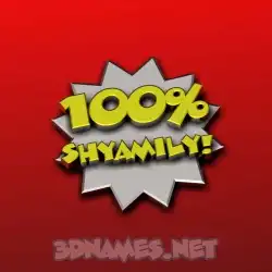 shyamily in 100 Percent style - 3D name wallpaper