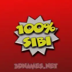 sibi in 100 Percent style - 3D name wallpaper