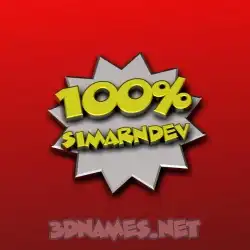 simarndev in 100 Percent style - 3D name wallpaper