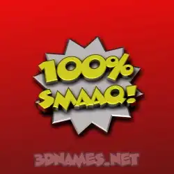 smaaq in 100 Percent style - 3D name wallpaper